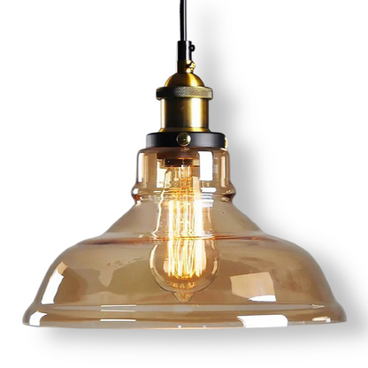 VintaLoft – Elegant Smoke Glass Pendant Light in Vintage Loft Design