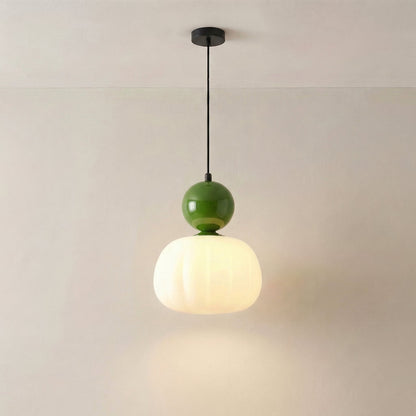 Fluvena | Art Deco Pendelleuchte mit geriffeltem Acrylschirm, 1 oder 3 Leuchten