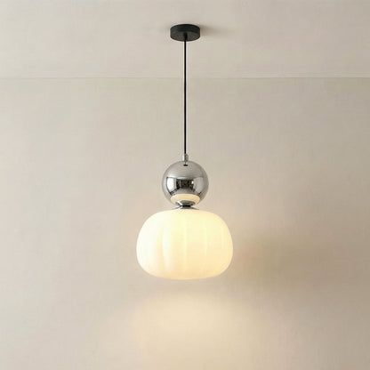 Fluvena | Art Deco Pendelleuchte mit geriffeltem Acrylschirm, 1 oder 3 Leuchten
