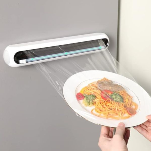 Folvana | Folienspender mit Schneider für Frischhaltefolie und Alufolie