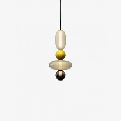Lampada a sospensione elegante da designer – Vetro colorato moderno
