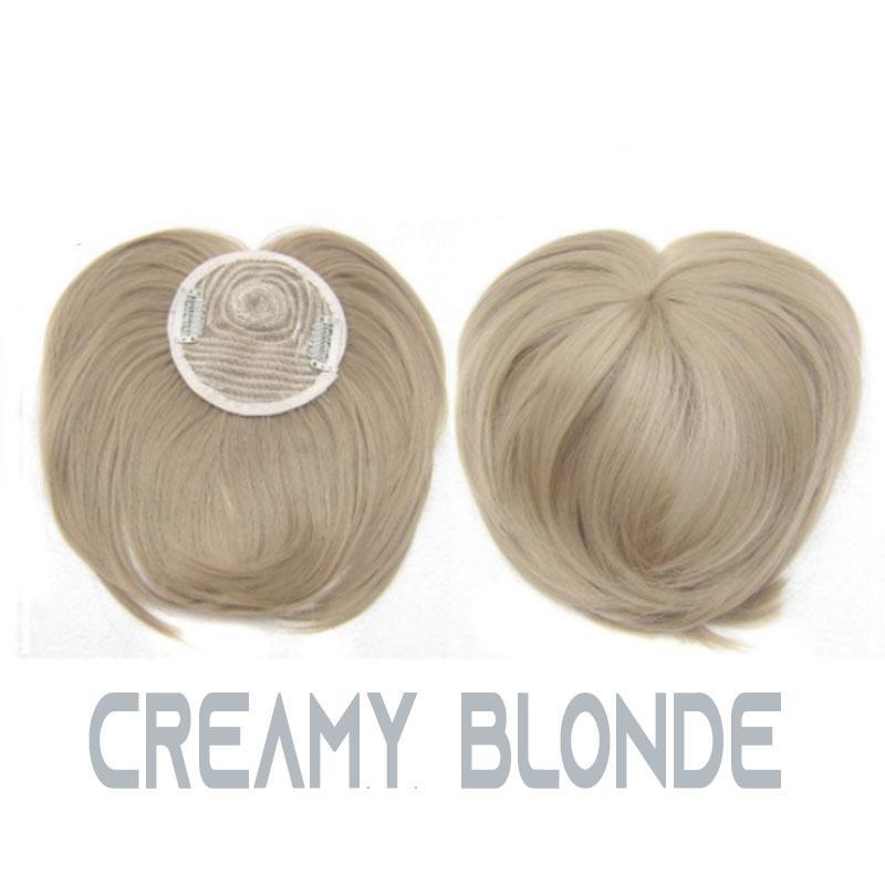 Toppina | Postizo con clip para la coronilla de cabello sintético, 22 cm