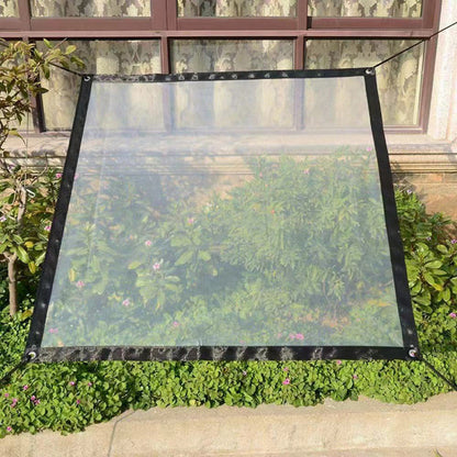 Klarvia | Transparente Schutzplane aus PE, reißfest und wetterfest, 2×2 bis 4×8 m