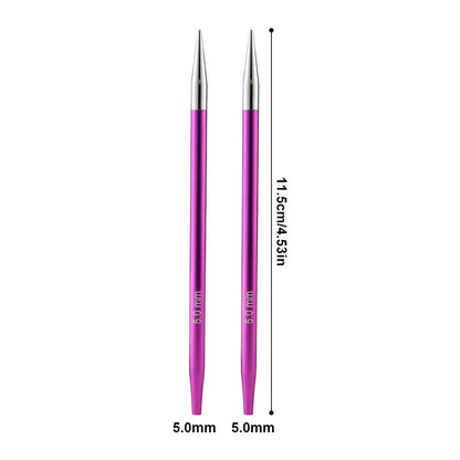 KnitFlex | Set di ferri circolari con punte intercambiabili da 3–8 mm e cavi girevoli