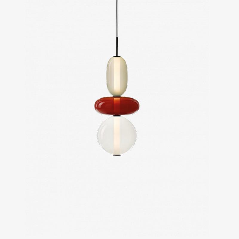 Lampada a sospensione elegante da designer – Vetro colorato moderno