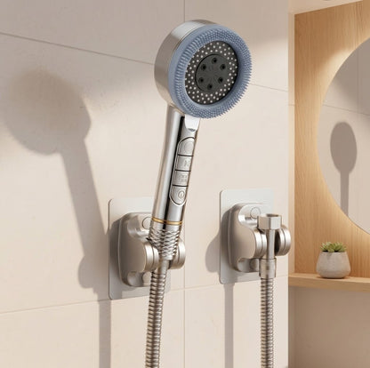 AquaJet PowerDuschkopf | Hochdruck-Handbrause mit 5 Strahlarten