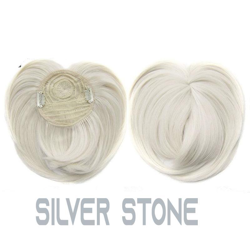Toppina | Postizo con clip para la coronilla de cabello sintético, 22 cm