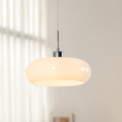 Orbelta | Pendelleuchte aus Glas und Metall, Ø 28 cm, E27, höhenverstellbar