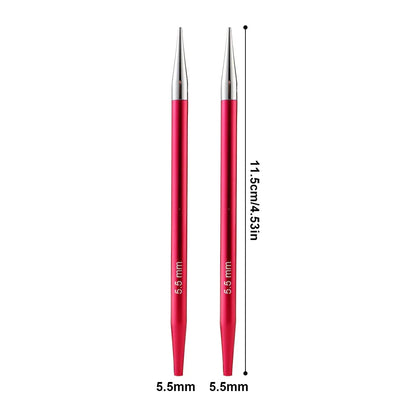 KnitFlex | Set di ferri circolari con punte intercambiabili da 3–8 mm e cavi girevoli