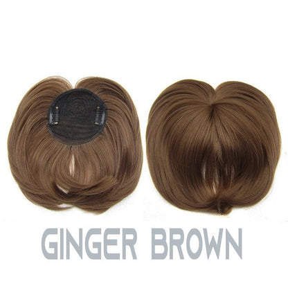 Toppina | Postizo con clip para la coronilla de cabello sintético, 22 cm