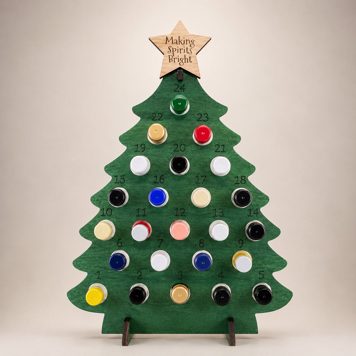 Bier Adventskalender aus Holz 2026