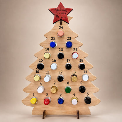 Bier Adventskalender aus Holz 2026