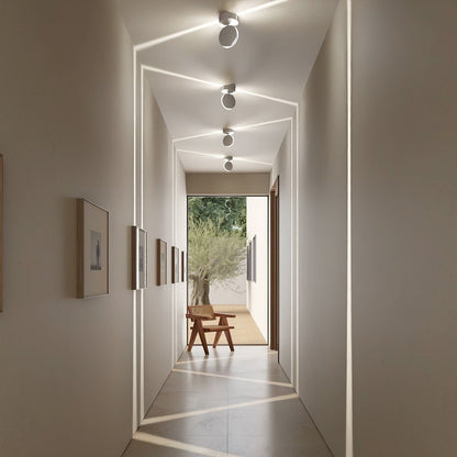 LuxeBeam | LED Wandleuchte innen mit 360° drehbarem Lichtelement