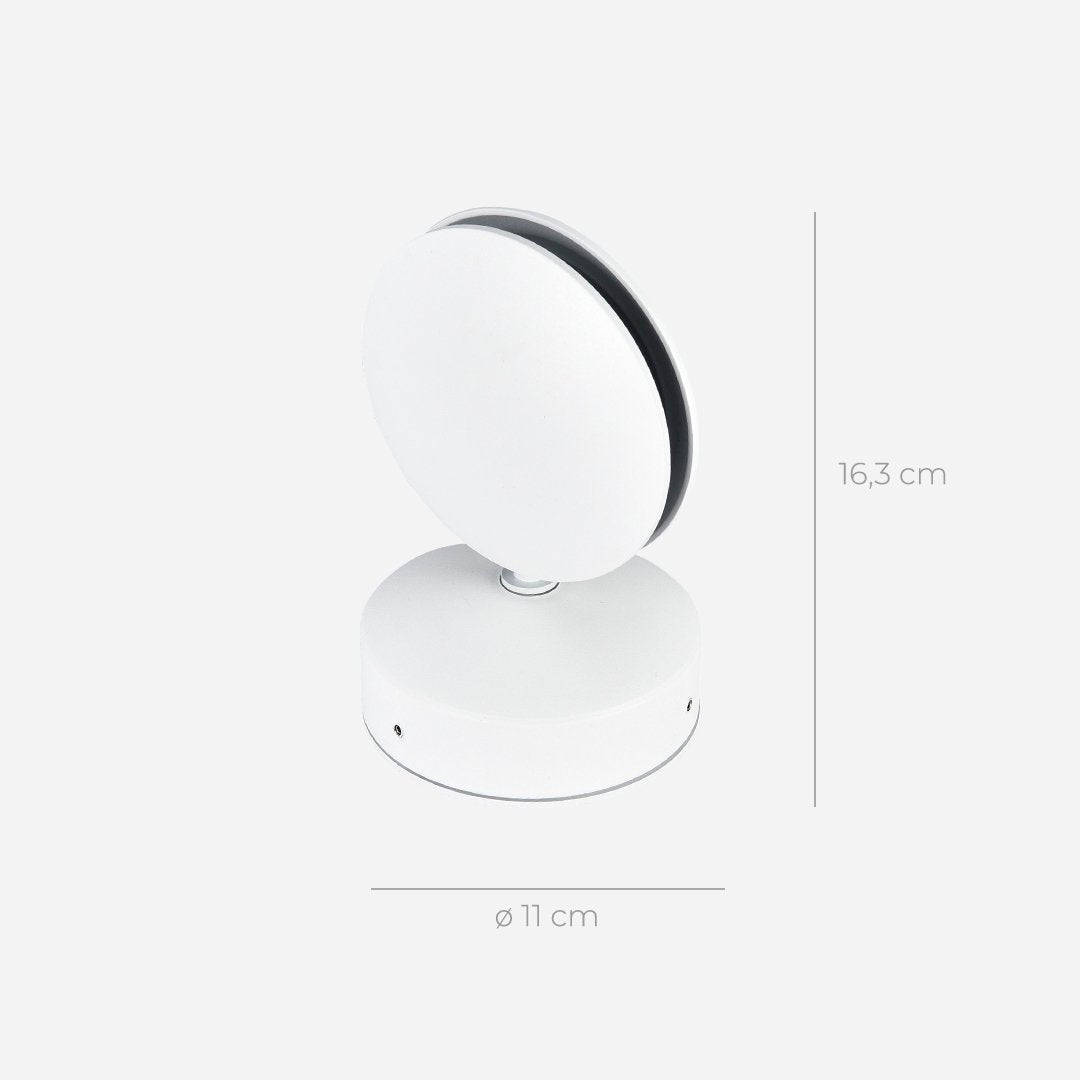 LuxeBeam | LED Wandleuchte innen mit 360° drehbarem Lichtelement