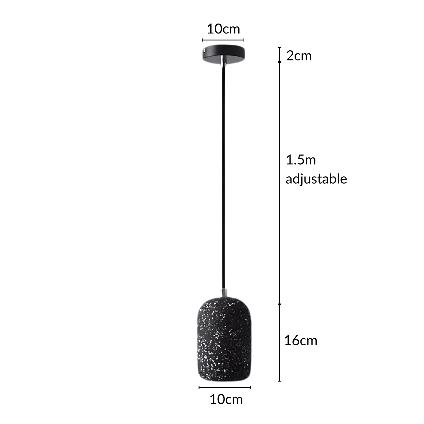 Kiva Cast | lampada a sospensione in cemento dal design industriale con tecnologia LED