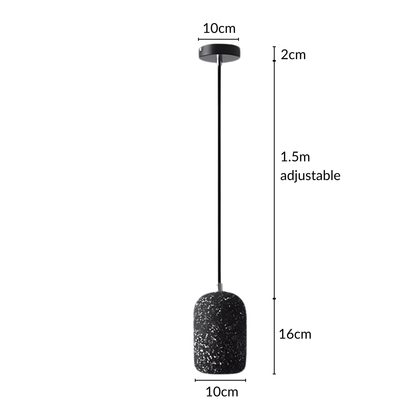 Kiva Cast | lampada a sospensione in cemento dal design industriale con tecnologia LED