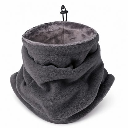 Ventolia | Calentador facial y de cuello de doble capa con forro polar, ajustable