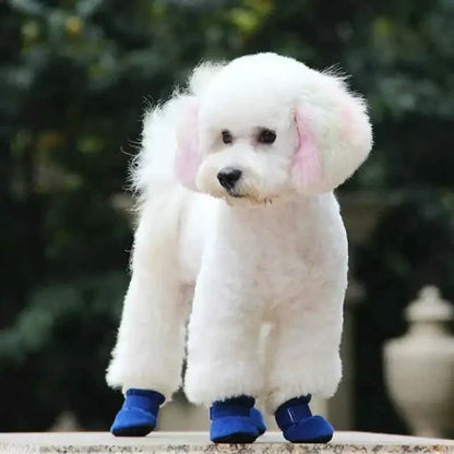 Pfotiva | Scarpette invernali impermeabili per cani con suola antiscivolo, set da 4