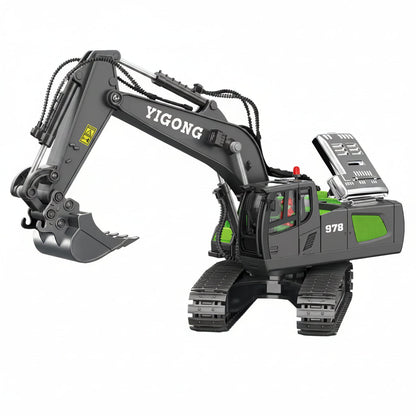 Baggaro | escavatore idraulico radiocomandato 1:20 in alluminio CNC con 18 canali e batteria
