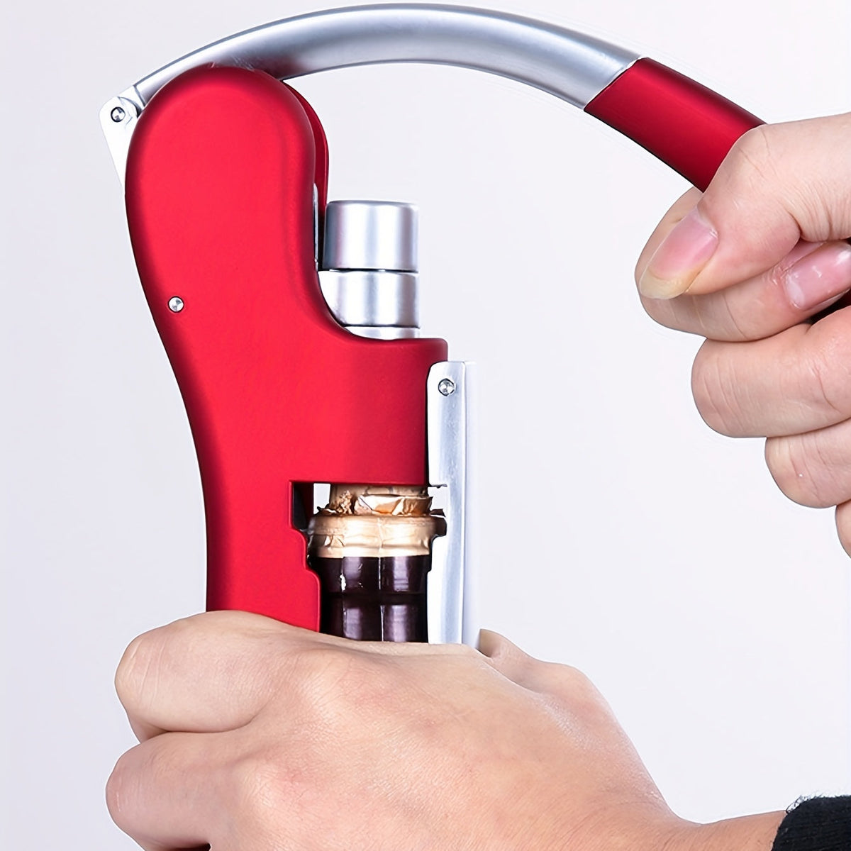 Korkano | Cavatappi a leva con impugnatura ergonomica, 14 × 7,5 cm