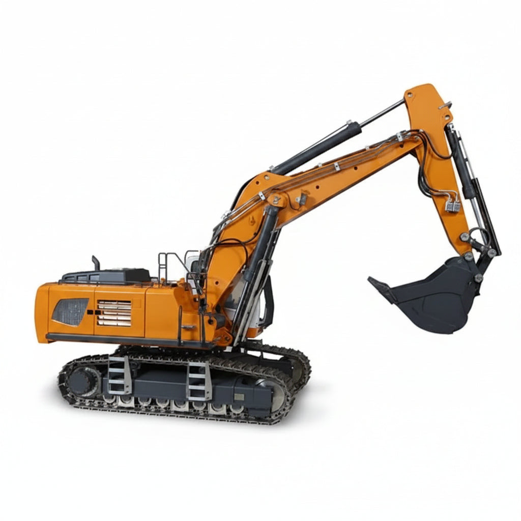 Baggaro | escavatore idraulico radiocomandato 1:20 in alluminio CNC con 18 canali e batteria