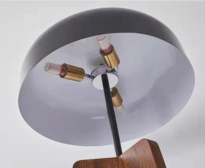 ArborLight | Lampada da terra Wabi Sabi | Illuminazione LED in legno a treppiede per soggiorno