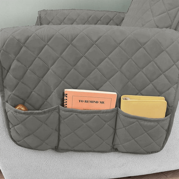 ComfyGuard | Rutschfester Sofabezug für Relaxsessel mit 6 Taschen