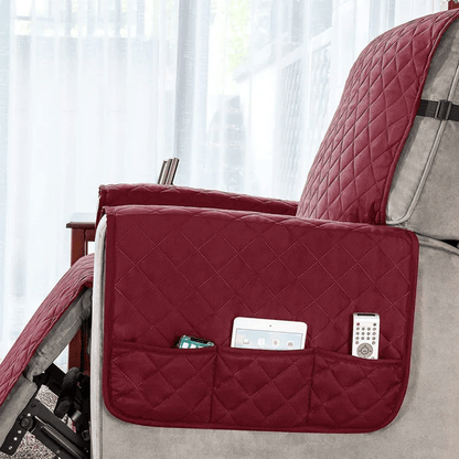 ComfyGuard | Rutschfester Sofabezug für Relaxsessel mit 6 Taschen