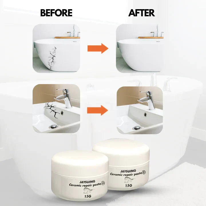 Fliesora | Tile Repair Paste for Ceramic and Porcelain Tiles with Glossy Finish