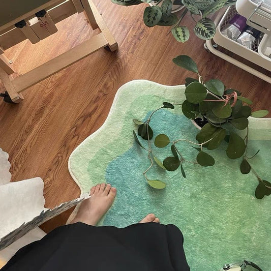 LunaWeave | Trendiger Ombre-Teppich weich & flauschig | Moderner Farbverlauf-Teppich für Wohnzimmer & Schlafzimmer