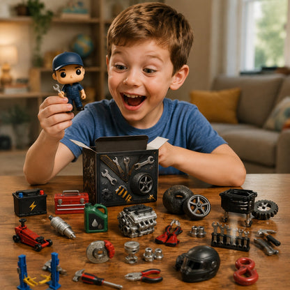 Schraubo | 2026 Advent Calendar with 24 Miniatures from an Auto Repair Shop