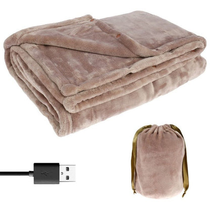 Tepiro | Couverture chauffante USB en polaire douce, 160 × 85 cm avec poche