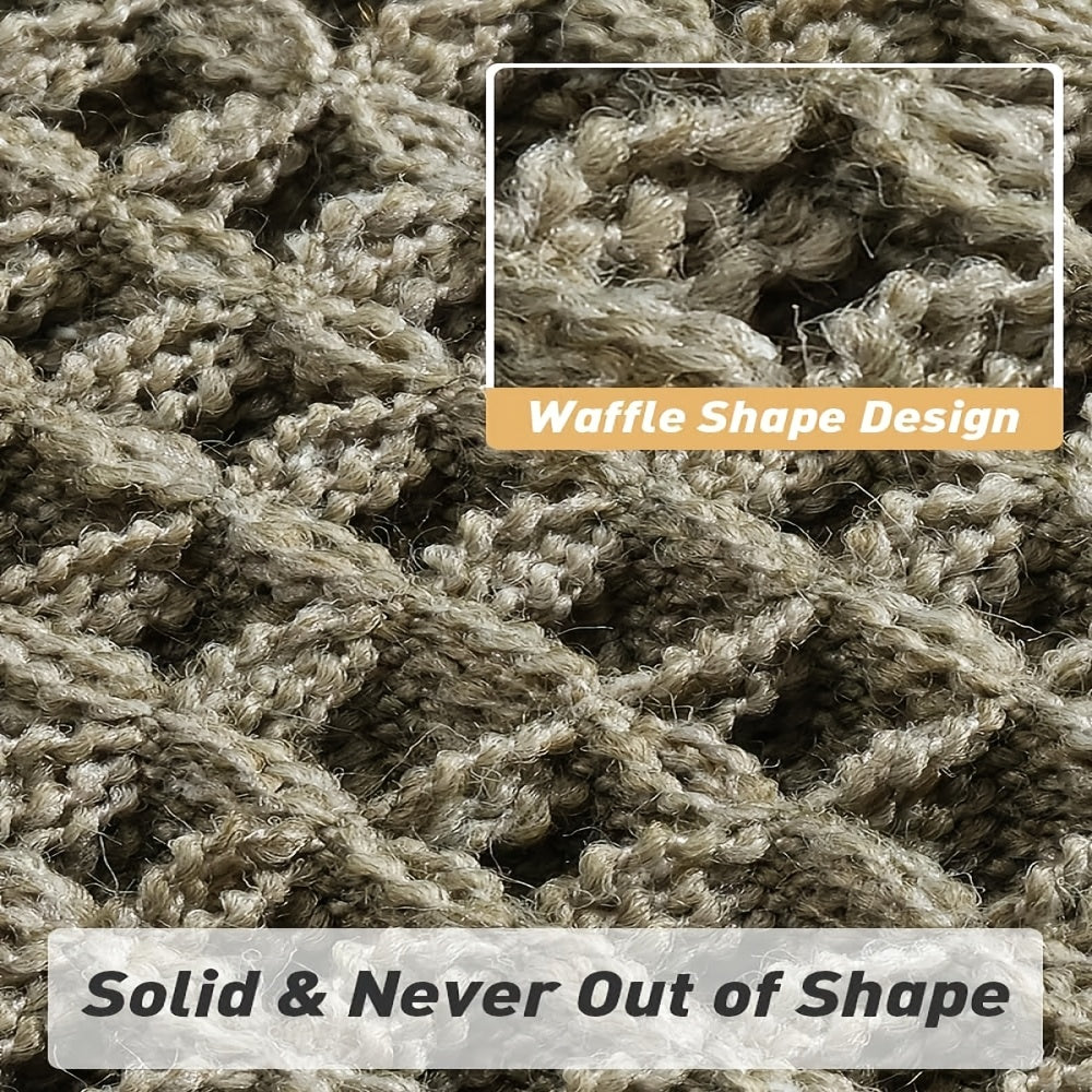 AbsorbEase WaffleMat | Ultrachłonna mata łazienkowa z frędzlami