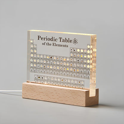 Elementa Lux | illuminated periodic table with real element samples