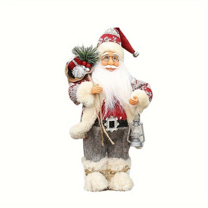 Frovano | Santa Claus figure, 30 cm, with plush details as Christmas decor