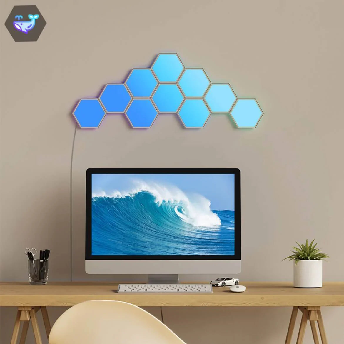 Lunexa Hexa | Modular LED Wall Panels with Touch and Color Control