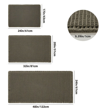 AbsorbEase WaffleMat | Ultrachłonna mata łazienkowa z frędzlami