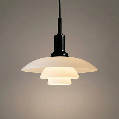 Skavera | Pendelleuchte im dänischen Design aus Glas und Metall, Ø 28,5 cm