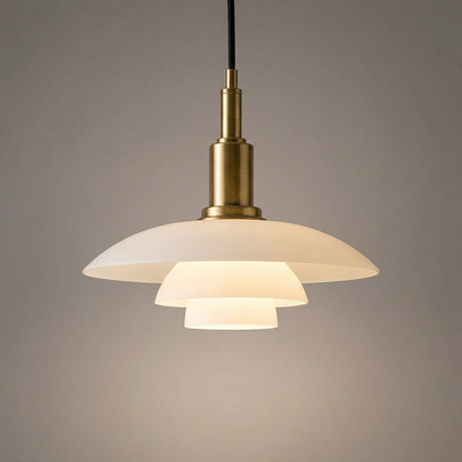 Skavera | Pendelleuchte im dänischen Design aus Glas und Metall, Ø 28,5 cm