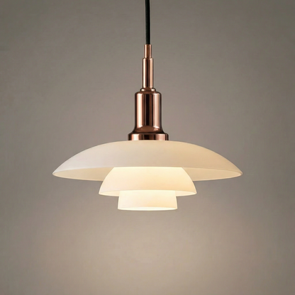 Skavera | Pendelleuchte im dänischen Design aus Glas und Metall, Ø 28,5 cm