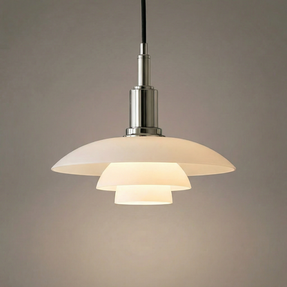 Skavera | Pendelleuchte im dänischen Design aus Glas und Metall, Ø 28,5 cm