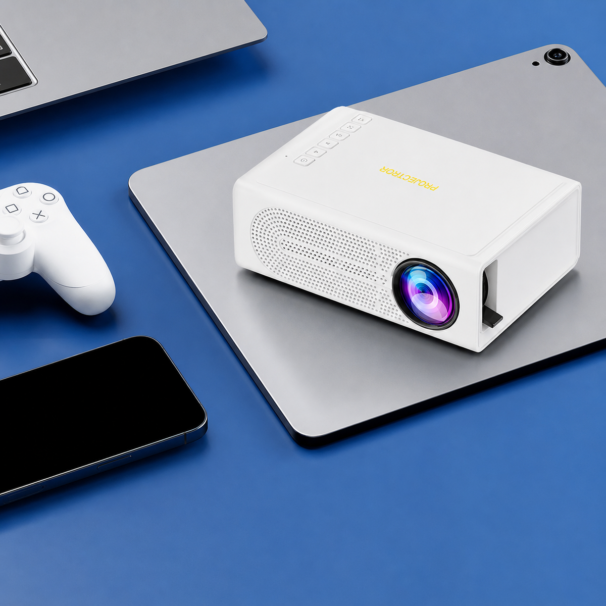 Kinavo | Mini Beamer 720p mit 1080p-Unterstützung, 200 Lumen und Handy-Spiegelung