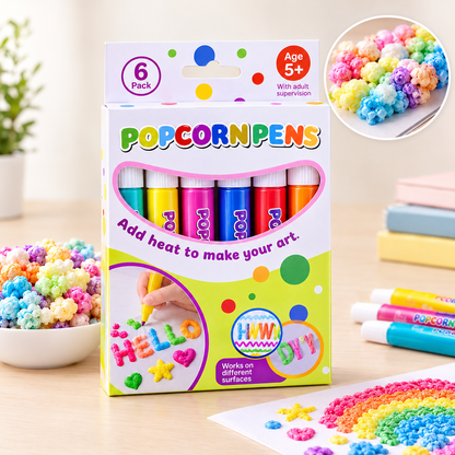 Puffelo | Penne 3D ad attivazione termica, set da 6 colori