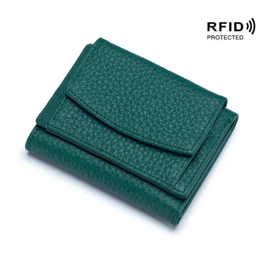 Portivo | Mini portafoglio con protezione RFID, scomparto per monete e tasca nascosta
