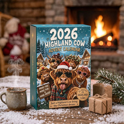 Zottelia | 2026 Advent Calendar with 24 PVC Highland Cow Figures