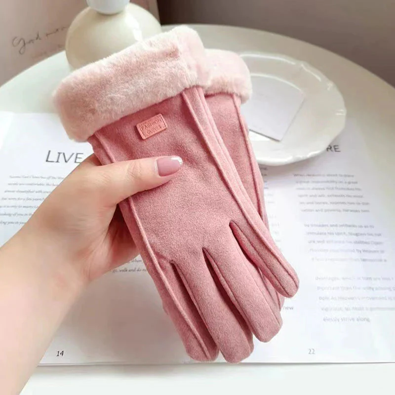 Wenila | Guanti invernali da donna compatibili con touchscreen, antivento e con fodera calda