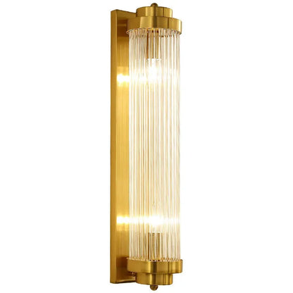 Lampada da parete in cristallo con finitura dorata – Lampada da parete di lusso con cristalli e finitura oro