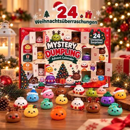 Squishy Dumplings Advent Calendar with 24 Surprises
