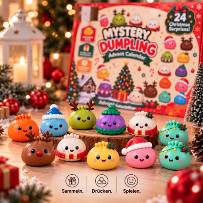 Squishy Dumplings Advent Calendar with 24 Surprises
