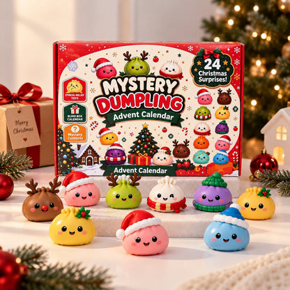 Squishy Dumplings Advent Calendar with 24 Surprises